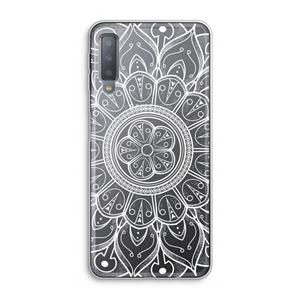 CaseCompany Roses Are Red: Samsung Galaxy A7 (2018) Transparant Hoesje