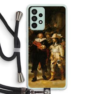CaseCompany De Nachtwacht: Samsung Galaxy A52s 5G Transparant Hoesje met koord