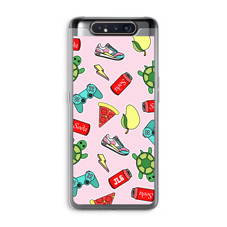 CaseCompany Things Jamie Loves: Samsung Galaxy A80 Transparant Hoesje