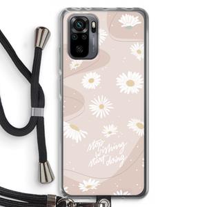 CaseCompany Daydreaming becomes reality: Xiaomi Redmi Note 10 Pro Transparant Hoesje met koord