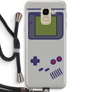 CaseCompany Game On: Samsung Galaxy J6 (2018) Transparant Hoesje met koord