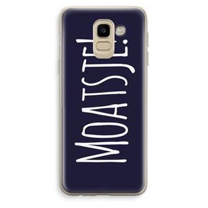 CaseCompany Moatsje!: Samsung Galaxy J6 (2018) Transparant Hoesje