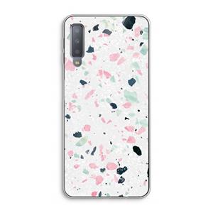 CaseCompany Terrazzo N°3: Samsung Galaxy A7 (2018) Transparant Hoesje
