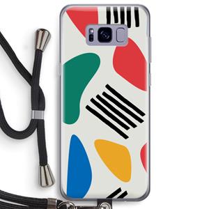 CaseCompany Illustratieve pop 1: Samsung Galaxy S8 Plus Transparant Hoesje met koord
