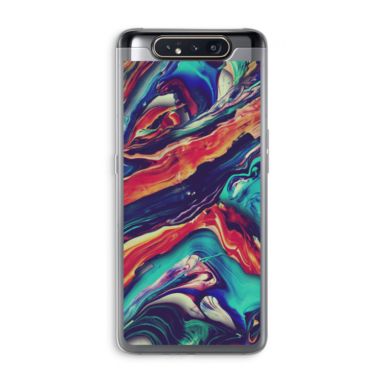 CaseCompany Chameleon Sun: Samsung Galaxy A80 Transparant Hoesje