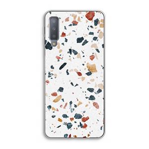 CaseCompany Terrazzo N°4: Samsung Galaxy A7 (2018) Transparant Hoesje