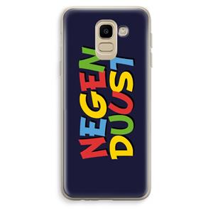 CaseCompany 90's One: Samsung Galaxy J6 (2018) Transparant Hoesje