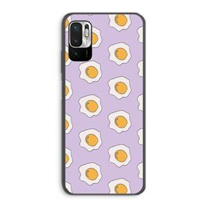 CaseCompany Bacon to my eggs #1: Xiaomi Redmi Note 10 5G Transparant Hoesje