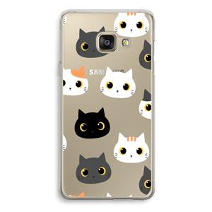 CaseCompany Katten: Samsung Galaxy A3 (2016) Transparant Hoesje