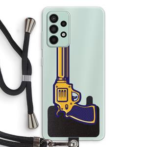 CaseCompany Pew Pew Pew: Samsung Galaxy A52s 5G Transparant Hoesje met koord