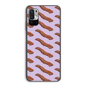 CaseCompany Bacon to my eggs #2: Xiaomi Redmi Note 10 5G Transparant Hoesje