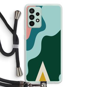 CaseCompany Noor B: Samsung Galaxy A52s 5G Transparant Hoesje met koord