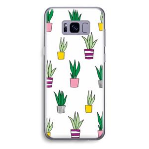 CaseCompany Sanseveria: Samsung Galaxy S8 Transparant Hoesje