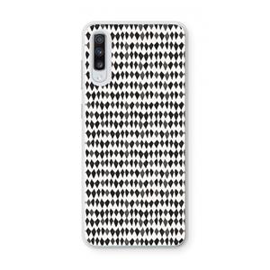 CaseCompany Crazy shapes: Samsung Galaxy A70 Transparant Hoesje