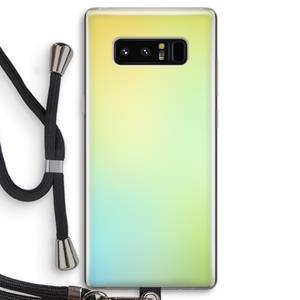 CaseCompany Minty mist pastel: Samsung Galaxy Note 8 Transparant Hoesje met koord