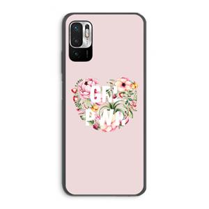 CaseCompany GRL PWR Flower: Xiaomi Redmi Note 10 5G Transparant Hoesje