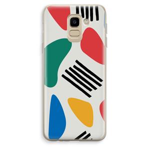 CaseCompany Illustratieve pop 1: Samsung Galaxy J6 (2018) Transparant Hoesje