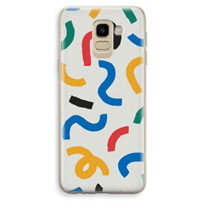 CaseCompany Illustratieve pop 2: Samsung Galaxy J6 (2018) Transparant Hoesje