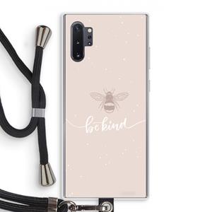 CaseCompany Be(e) kind: Samsung Galaxy Note 10 Plus Transparant Hoesje met koord