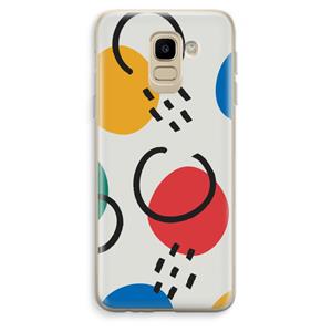 CaseCompany Illustratieve pop 3: Samsung Galaxy J6 (2018) Transparant Hoesje