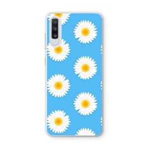 CaseCompany Margrietjes: Samsung Galaxy A70 Transparant Hoesje