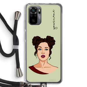 CaseCompany Pop-Art Creator: Xiaomi Redmi Note 10 Pro Transparant Hoesje met koord