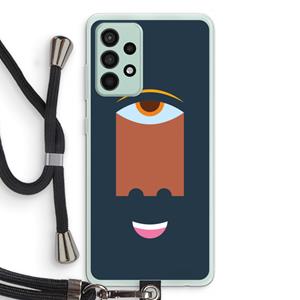 CaseCompany Mono M: Samsung Galaxy A52s 5G Transparant Hoesje met koord