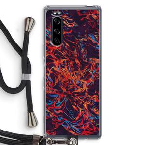 CaseCompany Lucifer: Sony Xperia 5 Transparant Hoesje met koord