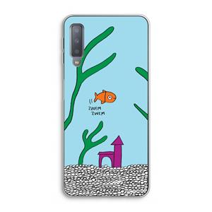 CaseCompany Aquarium: Samsung Galaxy A7 (2018) Transparant Hoesje