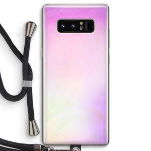 CaseCompany Flow mist pastel: Samsung Galaxy Note 8 Transparant Hoesje met koord