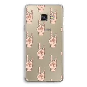 CaseCompany Rock: Samsung Galaxy A3 (2016) Transparant Hoesje