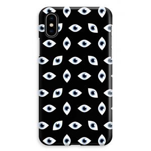 CaseCompany Eyes pattern: iPhone XS Max Volledig Geprint Hoesje
