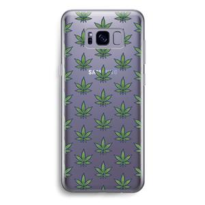 CaseCompany Weed: Samsung Galaxy S8 Transparant Hoesje