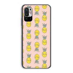 CaseCompany Ananas: Xiaomi Redmi Note 10 5G Transparant Hoesje