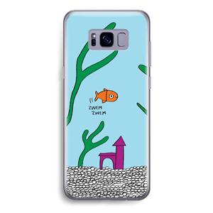 CaseCompany Aquarium: Samsung Galaxy S8 Transparant Hoesje