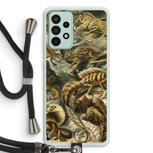CaseCompany Haeckel Lacertilia: Samsung Galaxy A52s 5G Transparant Hoesje met koord