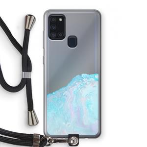 CaseCompany Fantasie pastel: Samsung Galaxy A21s Transparant Hoesje met koord
