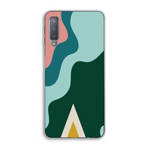 CaseCompany Noor B: Samsung Galaxy A7 (2018) Transparant Hoesje
