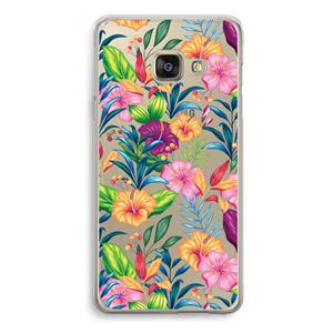CaseCompany Tropisch 2: Samsung Galaxy A3 (2016) Transparant Hoesje