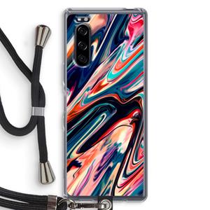 CaseCompany Quantum Being: Sony Xperia 5 Transparant Hoesje met koord