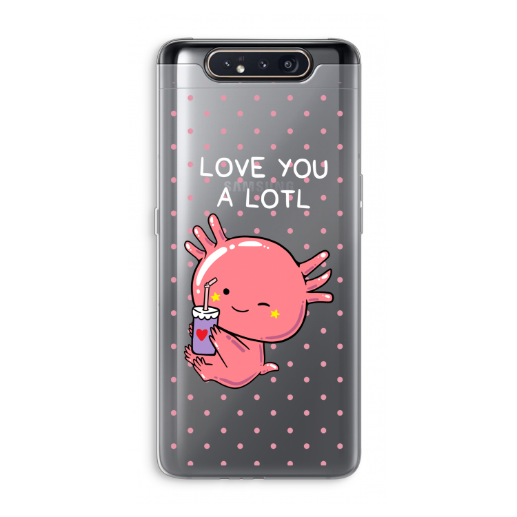CaseCompany Love You A Lotl: Samsung Galaxy A80 Transparant Hoesje
