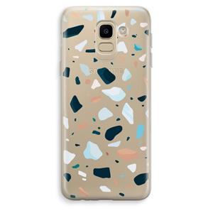 CaseCompany Terrazzo N°13: Samsung Galaxy J6 (2018) Transparant Hoesje