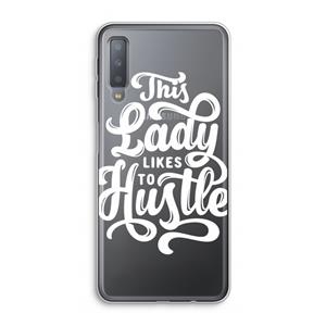 CaseCompany Hustle Lady: Samsung Galaxy A7 (2018) Transparant Hoesje
