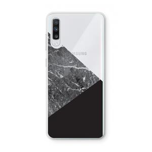 CaseCompany Combinatie marmer: Samsung Galaxy A70 Transparant Hoesje