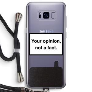 CaseCompany Your opinion: Samsung Galaxy S8 Plus Transparant Hoesje met koord