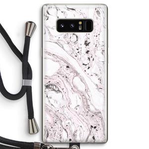 CaseCompany Mengelmoes: Samsung Galaxy Note 8 Transparant Hoesje met koord