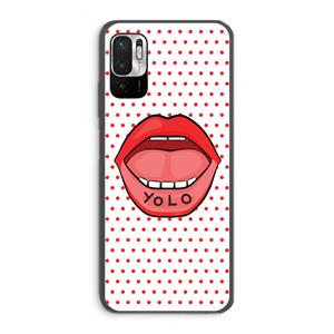 CaseCompany Yolo Denise: Xiaomi Redmi Note 10 5G Transparant Hoesje