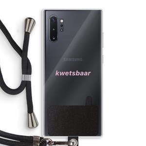 CaseCompany kwetsbaar: Samsung Galaxy Note 10 Plus Transparant Hoesje met koord