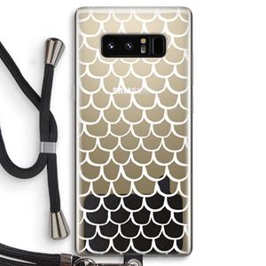 CaseCompany Dakpannetjes: Samsung Galaxy Note 8 Transparant Hoesje met koord