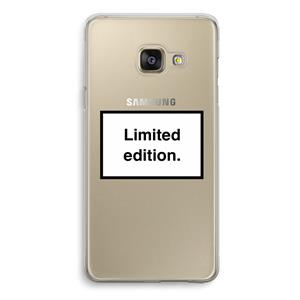 CaseCompany Limited edition: Samsung Galaxy A3 (2016) Transparant Hoesje